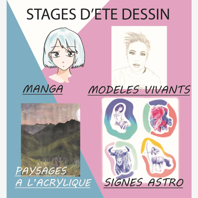 image_Cours de dessins : Manga, Portrait, Paysage à la peinture acrylique, Signes astrologiques