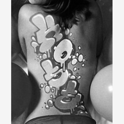 image_Graffiti body painting et shooting argentique