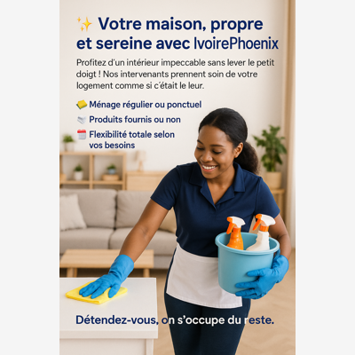 image_Votre maison, propre et sereine avec IvoirePhoenix