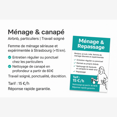 image_Femme de ménage - Airbnb & particuliers - Strasbourg + 15km