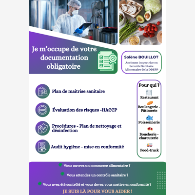 image_Rédaction Plan de Maitrise Sanitaire "Métiers de bouches"