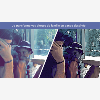 image_Je transforme votre photo de famille en bande dessinée