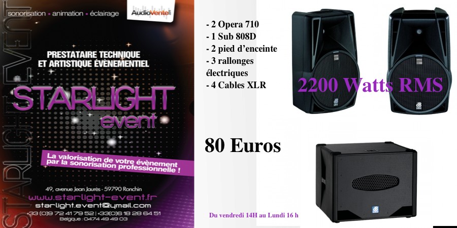 image_Location system amplifié 2200 Watts rms RCF