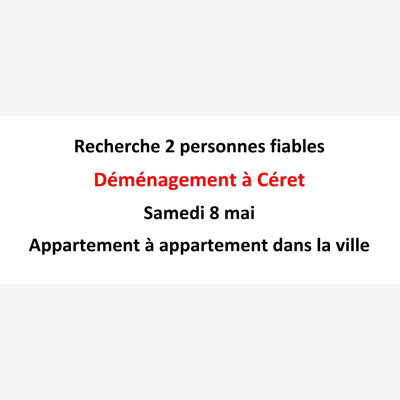 image_Déménagement le samedi 8 mai de Céret à Céret