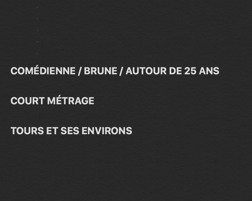 image_RECHERCHE COMEDIENNE AUTOUR DE 25 ANS