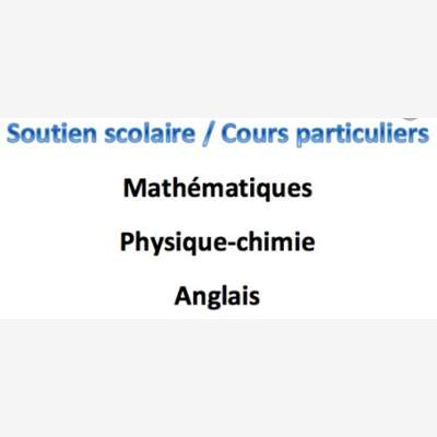 image_Cours Mathématiques / Physique / Anglais tout niveau