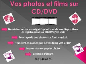 Diapositives - Numérisation et transfert de diapositives sur DVD / USB